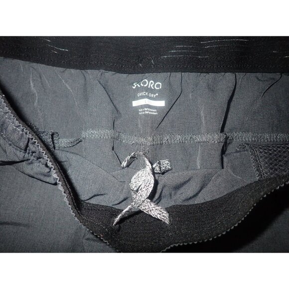 Skora Qwick Dry Shorts Men L Athletic Performance Gray Reflective Drawstring Run - Picture 2 of 4